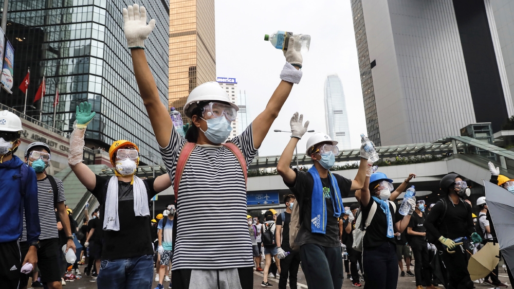 Huge demonstrations in Hong Kong