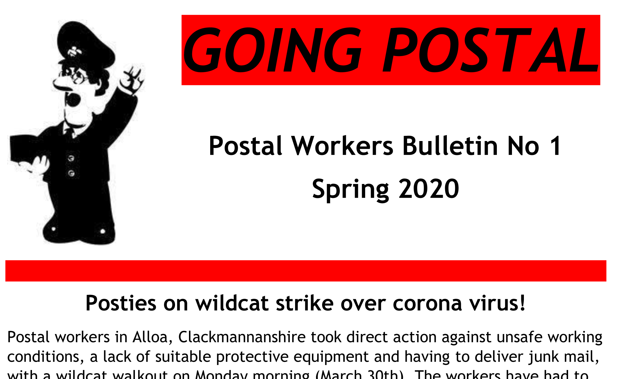 ACG postal workers’ bulletin – issue 1 out now!