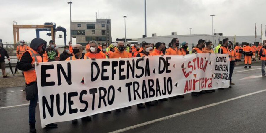 Spanish workers leap into action