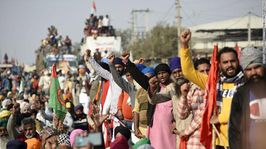 Indian farmers create mass movement