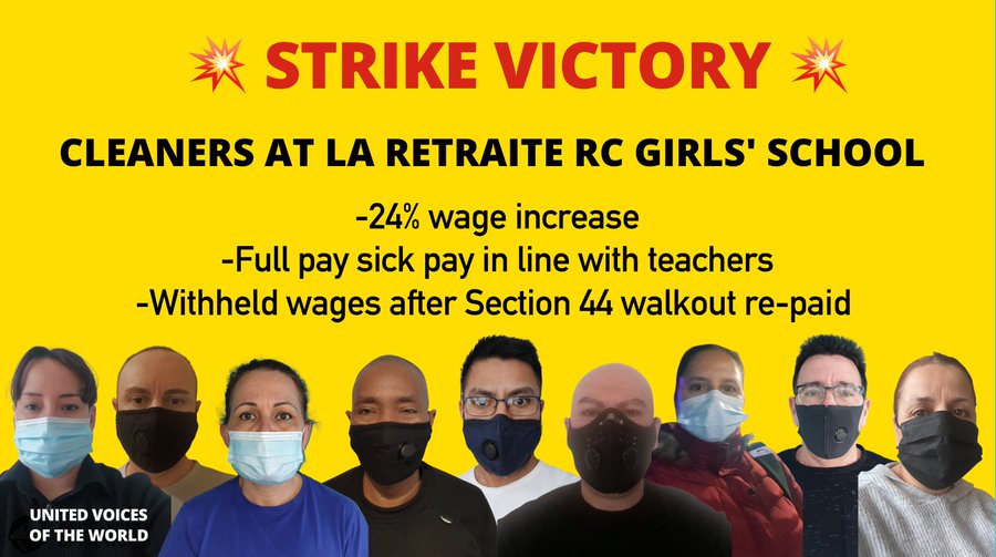 Time to Organise! Time to Win! Victory for cleaners can inspire future battles