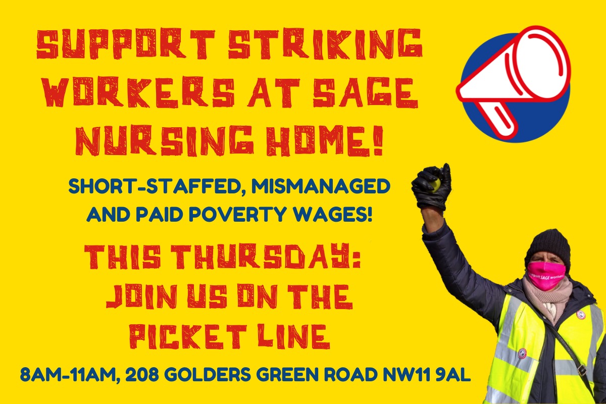 Sage workers strike