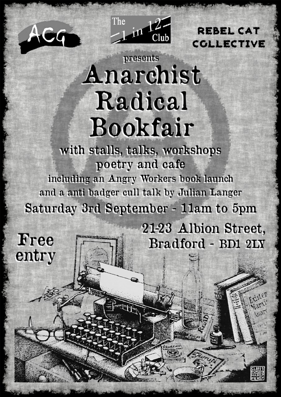 5th Anarchist / Radical Bookfair (inc talks and poetry)