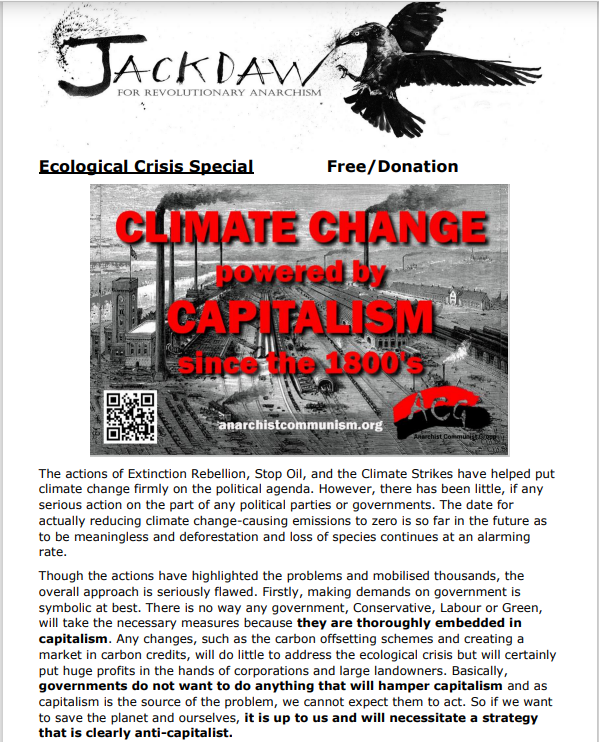 Ecological Crisis: Special Edition of Jackdaw
