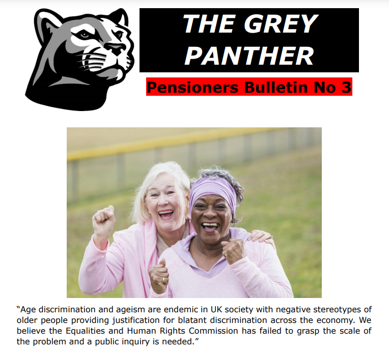 Grey Panther Pensioners Bulletin 3 Out Now!