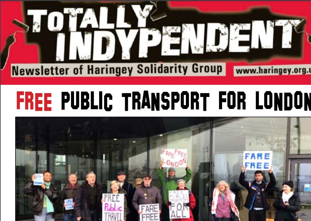 New Issue of Haringey Solidarity Group Paper