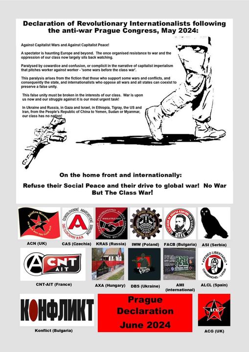 ACG signs international anti-war statement