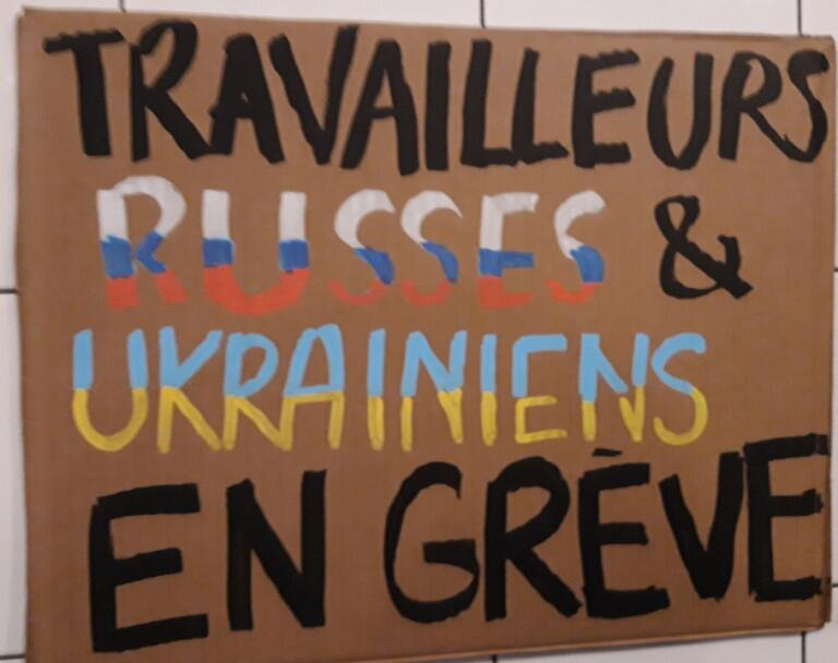 Ukrainian and Russian workers strike together