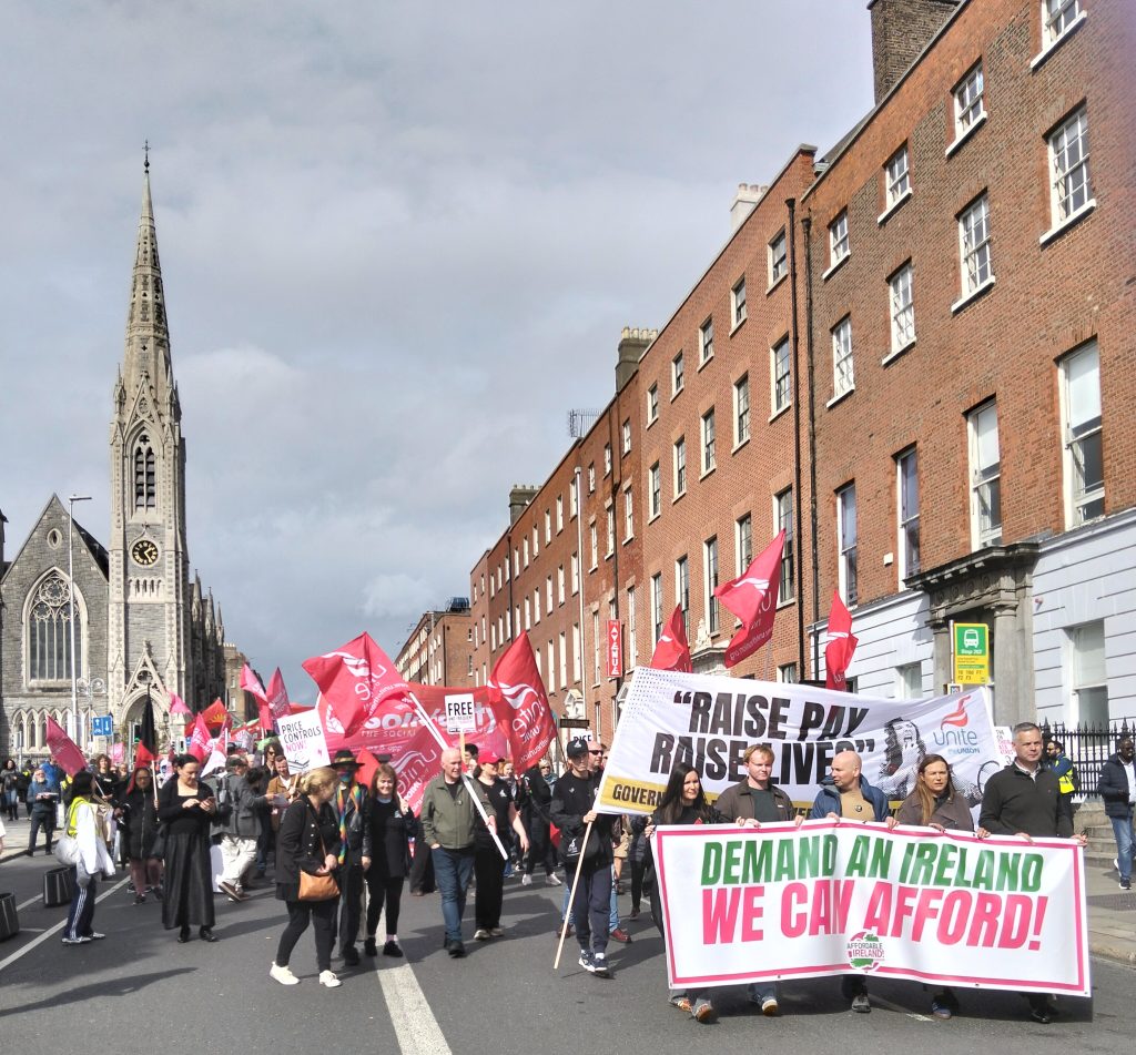 pre-budget protest