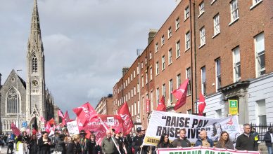 pre-budget protest